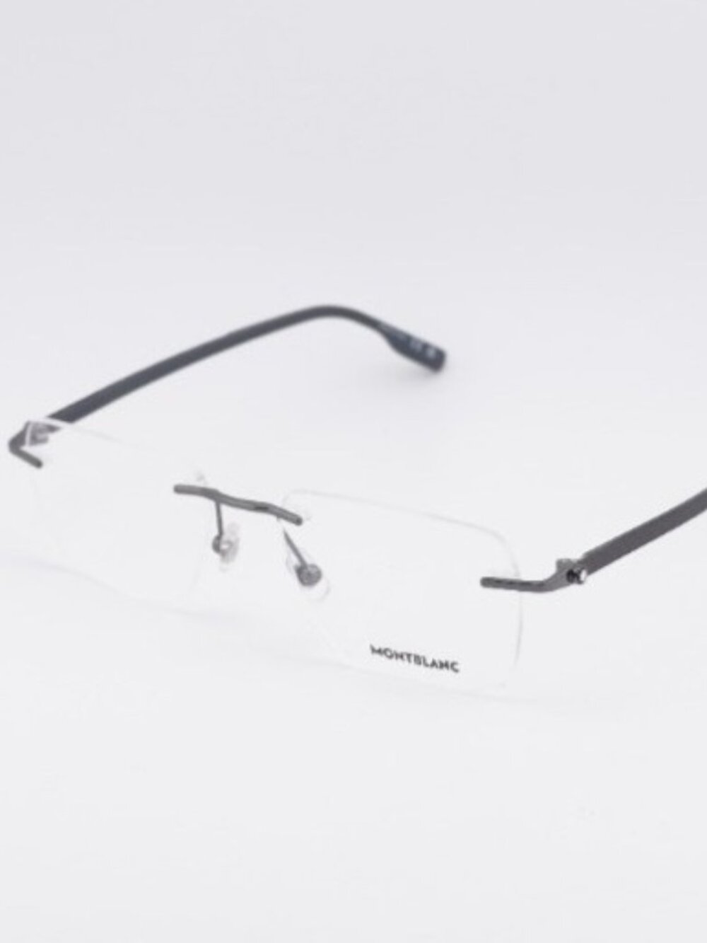 Montblanc MB0185O 003 Eyeglasses Grey 55mm Rectangle Frame